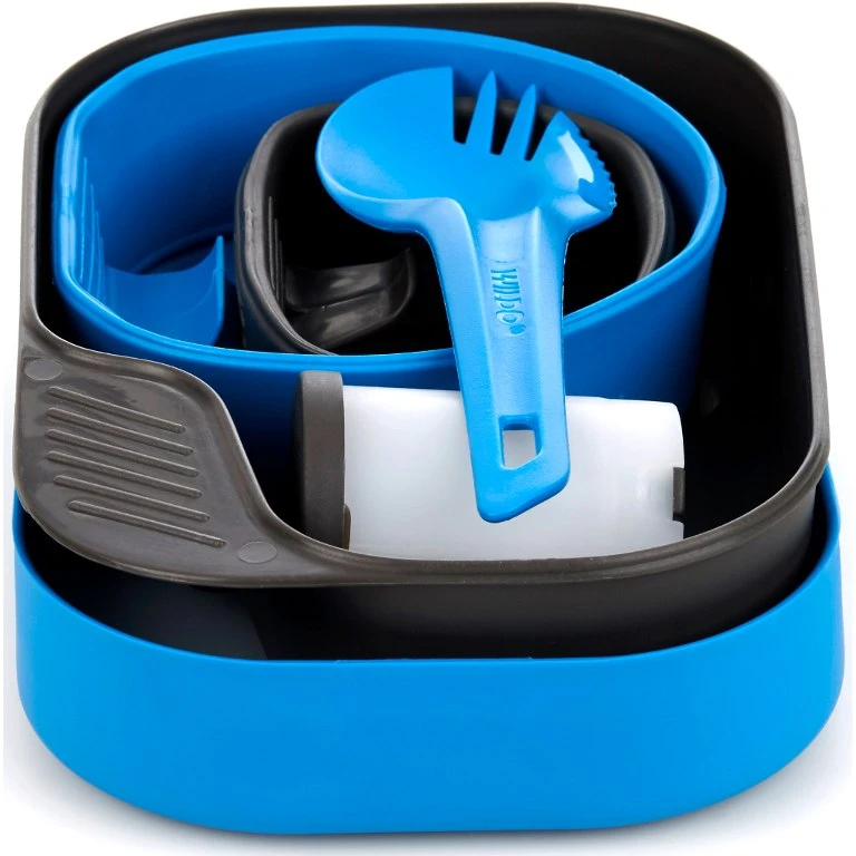 Wildo Camp-A-Box Complete Dishes - Light Blue 4 Wildo Camp-A-Box Complete Dishes - Light Blue - Afbeelding 2