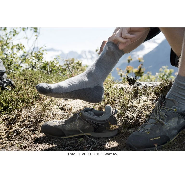 Devold Multi Merino Medium Sokken - 770 Grey Melange 4 Devold Multi Merino Medium Sokken - 770 Grey Melange - Afbeelding 2