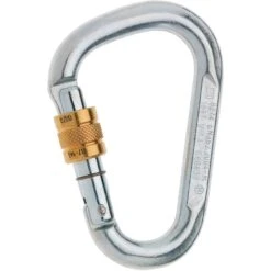 Edelrid Steel HMS Screw Gate Carabiner - Silver