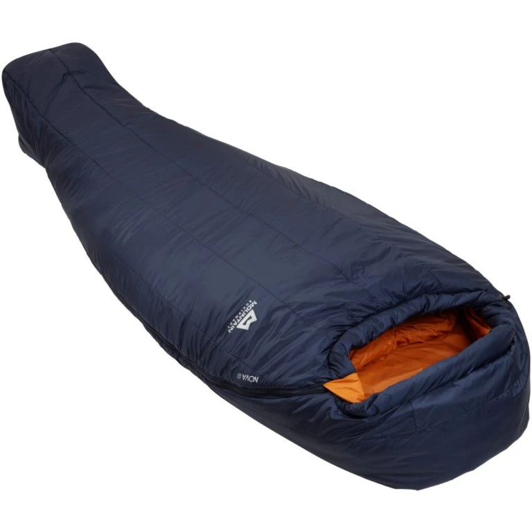 Mountain Equipment Nova III Long Sleeping Bag ME-003578 - Zip Left - Cosmos/Blaze 4 Mountain Equipment Nova III Long Sleeping Bag ME-003578 - Zip Left - Cosmos/Blaze - Afbeelding 2