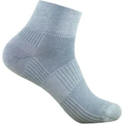 WRIGHTSOCK Coolmesh II Quarter Dubbellaags Sokken - Light Grey - 805-05