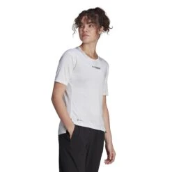Adidas TERREX Multi T-Shirt Dames - White H53387 -Winkel Voor Buitensportartikelen adidas frauen terrex multi laufshirt weiss h53387 6 1128929