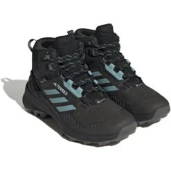 Adidas TERREX Swift R3 Mid GORE-TEX Wandelschoenen Dames - Core Black/mint On/grey Five HP8712 -Winkel Voor Buitensportartikelen adidas womens terrex swift r3 mid gore tex hiking shoes core black mint on grey five hp8712 1 1417006
