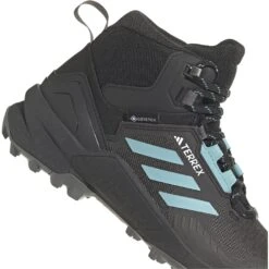 Adidas TERREX Swift R3 Mid GORE-TEX Wandelschoenen Dames - Core Black/mint On/grey Five HP8712 -Winkel Voor Buitensportartikelen adidas womens terrex swift r3 mid gore tex hiking shoes core black mint on grey five hp8712 4 1417003