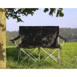 Basic NATURE | Relags Travelchair Love Seat Campingstoel - Zwart -Winkel Voor Buitensportartikelen basic nature travelchair camping chair love seat black 5 1435342