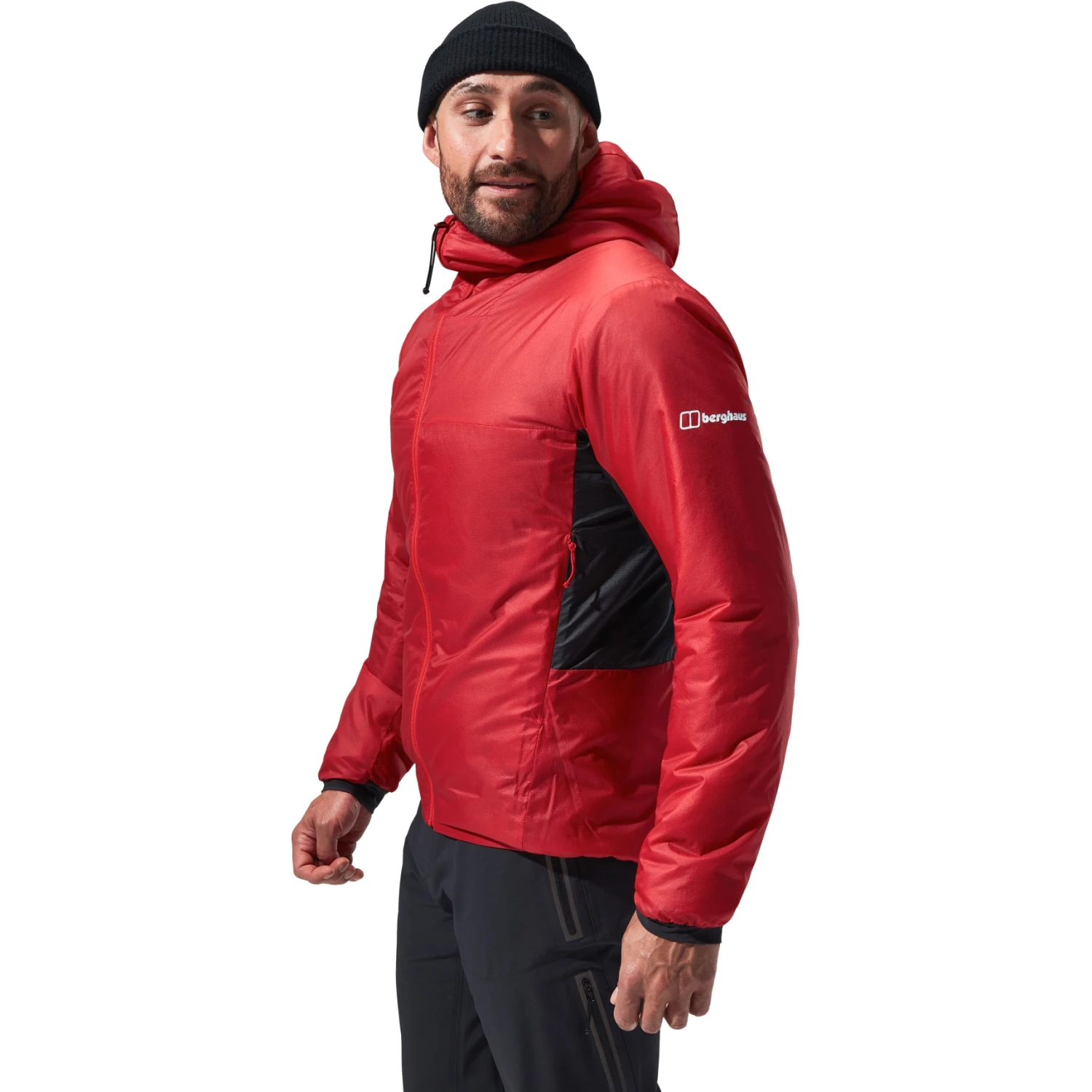 Berghaus MTN Arete LB Geïsoleerde Jas Met Capuchon Heren - Goji Berry/Jet Black 8 Berghaus MTN Arete LB Geïsoleerde Jas Met Capuchon Heren - Goji Berry/Jet Black - Afbeelding 6