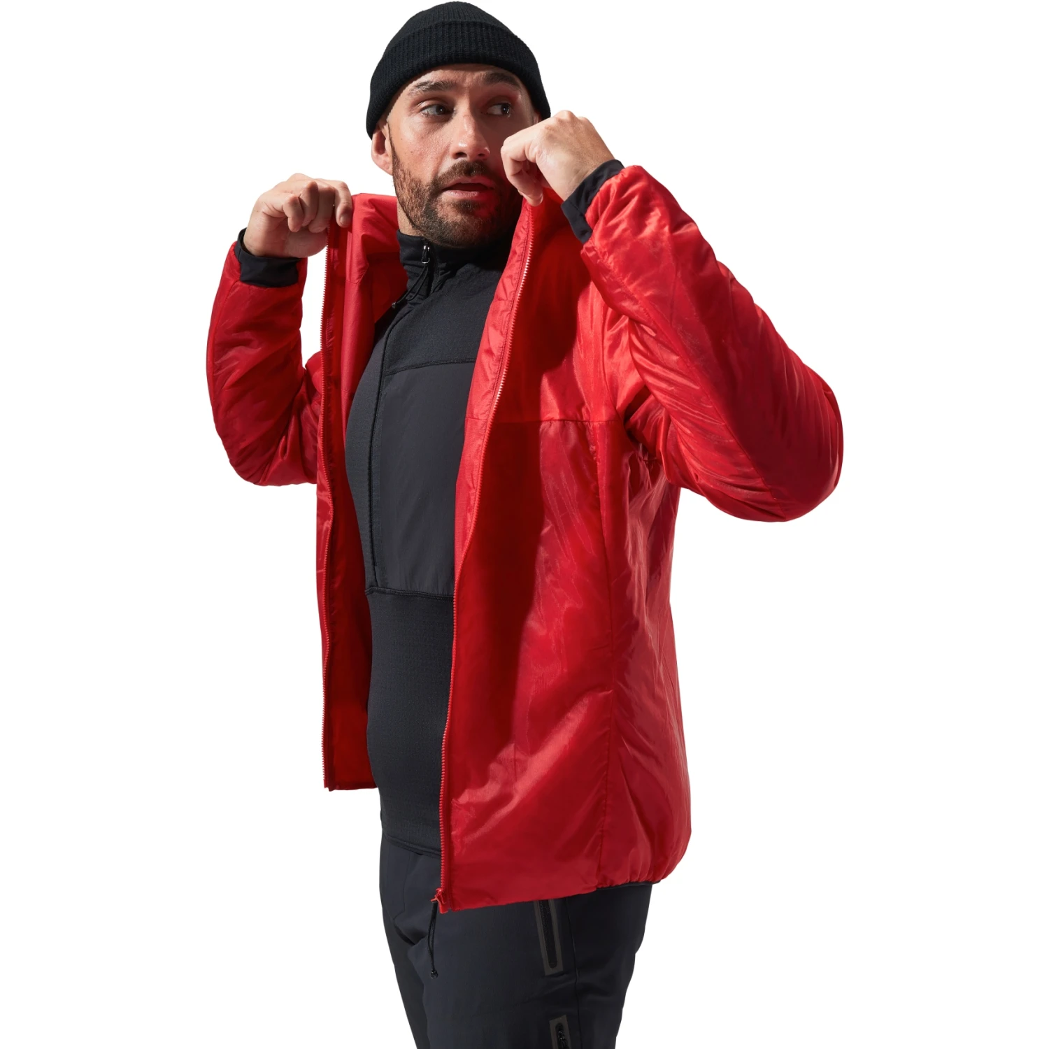 Berghaus MTN Arete LB Geïsoleerde Jas Met Capuchon Heren - Goji Berry/Jet Black 9 Berghaus MTN Arete LB Geïsoleerde Jas Met Capuchon Heren - Goji Berry/Jet Black - Afbeelding 7