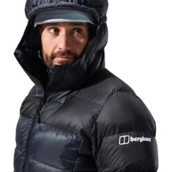 Berghaus MTN Arete Ultra Donsjas Met Capuchon Heren - Zwart/Zwart -Winkel Voor Buitensportartikelen berghaus mens mtn arete ultra down hoody black black 13 1312298