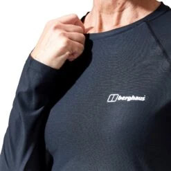 Berghaus 24/7 Tech Shirt Met Lange Mouwen Dames - Zwart/Zwart -Winkel Voor Buitensportartikelen berghaus womens 24 7 long sleeve tech t shirt black black 4 1421291