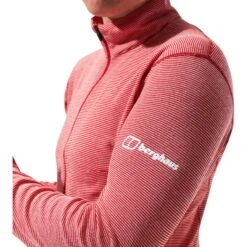 Berghaus MTN Guide Half Zip Shirt Met Lange Mouwen Dames - Haute Red/Goji Berry -Winkel Voor Buitensportartikelen berghaus womens mtn guide half zip longsleeve haute red goji berry 10 1313055