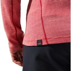 Berghaus MTN Guide Half Zip Shirt Met Lange Mouwen Dames - Haute Red/Goji Berry -Winkel Voor Buitensportartikelen berghaus womens mtn guide half zip longsleeve haute red goji berry 12 1313057