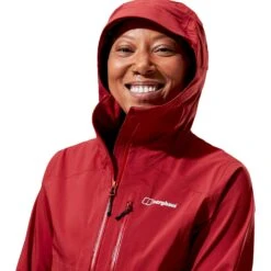 Berghaus Truda Flex Regenjas Dames - Tall Poppy -Winkel Voor Buitensportartikelen berghaus womens truda flex waterproof jacket tall poppy 12 1526704