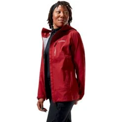 Berghaus Truda Flex Regenjas Dames - Tall Poppy -Winkel Voor Buitensportartikelen berghaus womens truda flex waterproof jacket tall poppy 4 1526696