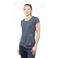 Chillaz Fancy Little Dot T-Shirt Dame - Indigo Blue Stripes Washed 102450-1