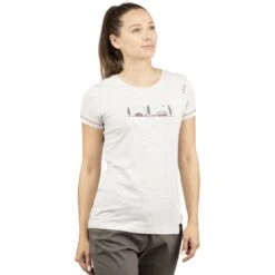 Chillaz Saile Chill Outside T-Shirt Dame - Light Grey Melange -Winkel Voor Buitensportartikelen chillaz saile chill outside t shirt women light grey melange 4 1396451