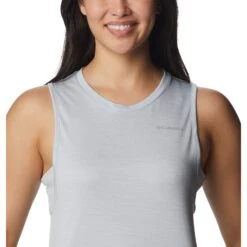 Columbia Alpine Chill Zero Tanktop Dames - White Heather -Winkel Voor Buitensportartikelen columbia alpine chill zero tank top women white heather 1 1488133