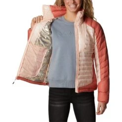 Columbia Labyrinth Loop Damesjas - Peach Blossom/Dark Coral -Winkel Voor Buitensportartikelen columbia labyrinth loop jacket women peach blossom dark coral 4 1238568