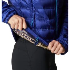 Columbia Pebble Peak Donsjack Met Capuchon Dames - Dark Sapphire -Winkel Voor Buitensportartikelen columbia pebble peak down hooded jacket women dark sapphire 3 1239318