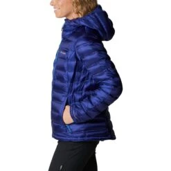 Columbia Pebble Peak Donsjack Met Capuchon Dames - Dark Sapphire -Winkel Voor Buitensportartikelen columbia pebble peak down hooded jacket women dark sapphire 7 1239322