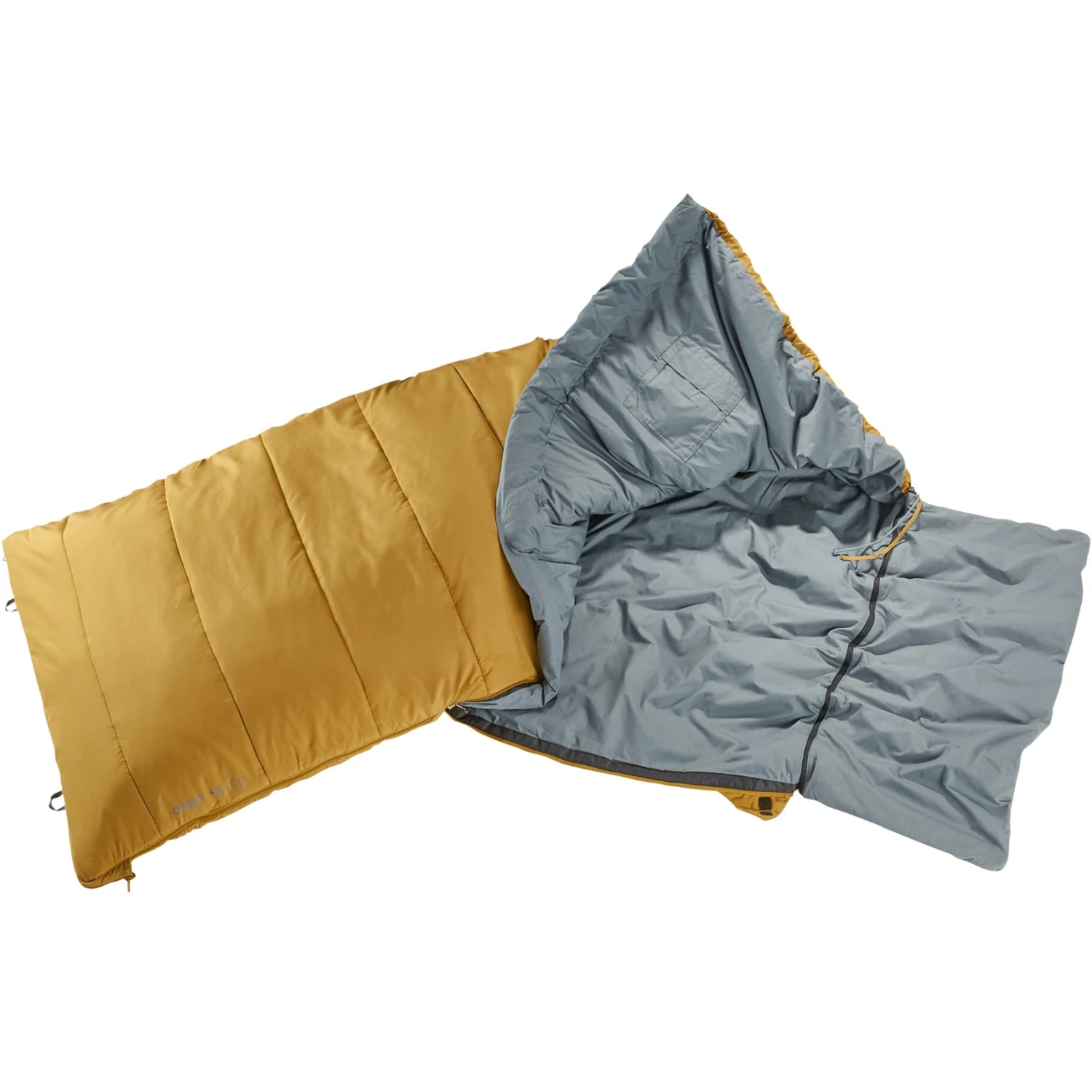 Deuter Orbit SQ +6° Sleeping Bag - Zip Right Caramel-teal 4 Deuter Orbit SQ +6° Sleeping Bag - Zip Right Caramel-teal - Afbeelding 2