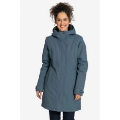 Elkline SCHNIEKE Women's Waterproof Coat - Blueshadow -Winkel Voor Buitensportartikelen elkline schnieke waterproof winter coat in wool optics women blueshadow 6 1080716