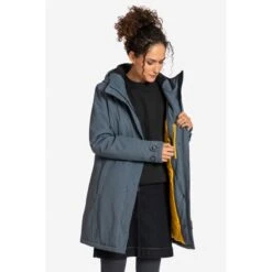 Elkline SCHNIEKE Women's Waterproof Coat - Blueshadow -Winkel Voor Buitensportartikelen elkline schnieke waterproof winter coat in wool optics women blueshadow 8 1080714