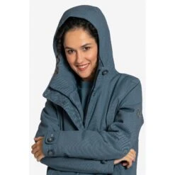 Elkline SCHNIEKE Women's Waterproof Coat - Blueshadow -Winkel Voor Buitensportartikelen elkline schnieke waterproof winter coat in wool optics women blueshadow 9 1080715