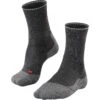 Falke TK2 Wool Silk Trekkingsokken Dames - Anthracite Melange 3080