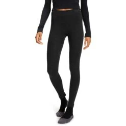 Falke Wool-Tech Long Legging Dames - Zwart 3000 (33216)