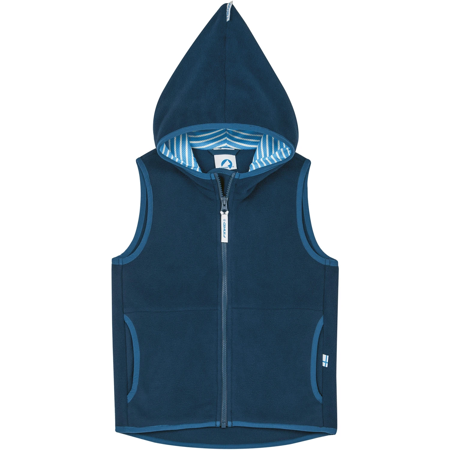Finkid POPPELI Zip-In Binnenbodywarmer - Kinder Essential Fleece-Vest - Navy/denim 5 Finkid POPPELI Zip-In Binnenbodywarmer - Kinder Essential Fleece-Vest - Navy/denim - Afbeelding 3