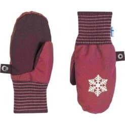 Finkid RUKKANEN Kinder Wanten - Beet Red/eggplant