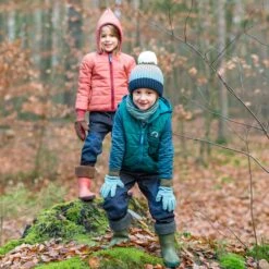 Finkid VANULI Zip-In Binnenbodywarmer - Kinder Bodywarmer - Deep Grass/mosaic -Winkel Voor Buitensportartikelen finkid vanuli zip in inner vest kids quilted vest 2 1348811