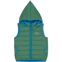 Finkid VANULI Zip-In Binnenbodywarmer - Kinder Bodywarmer - Deep Grass/mosaic -Winkel Voor Buitensportartikelen finkid vanuli zip in inner vest kids quilted vest 4 1369418