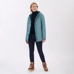 Finside VAALIA Zip-In Binnenjas - Dames Gewatteerde Jas - Smoke Blue / Deep Teal -Winkel Voor Buitensportartikelen finside vaalia zip in inner jacket women quilted jacket smoke blue deep teal 14 1511595