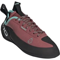 Five Ten Niad Lace Women's Climbing Shoes - Core Black / Crew Red / Acid Mint -Winkel Voor Buitensportartikelen five ten fw2874 niad lace core black crew red acid mint 05 970500