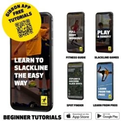 GIBBON Banana Lama Treewear Set Slackline - Blauw/geel -Winkel Voor Buitensportartikelen gibbon bananalama treewear set blue yellow 20225 03 1512069