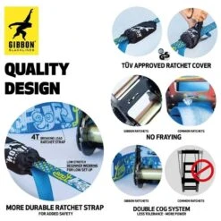 GIBBON Funline Treewear Set Slackline 15m - Blauw -Winkel Voor Buitensportartikelen gibbon funline treewear set blue 18884 05 1512227