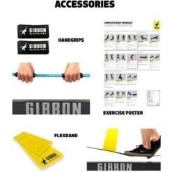 GIBBON Slackrack Fitness Edition 3m - Blauw/grijs -Winkel Voor Buitensportartikelen gibbon slackrack fitness blue grey 15116 07 1512337