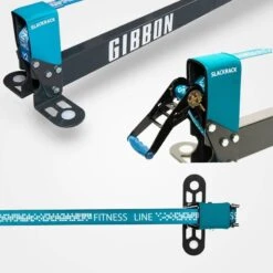 GIBBON Slackrack Fitness Edition 3m - Blauw/grijs -Winkel Voor Buitensportartikelen gibbon slackrack fitness blue grey 15116 09 1512339