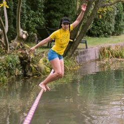 GIBBON Surferline Treewear Set Slackline 30m - Paars -Winkel Voor Buitensportartikelen gibbon surferline treewear set purple 18831 04 1512356