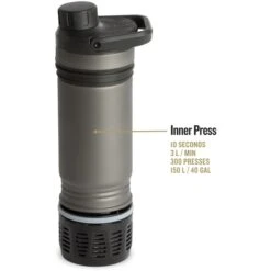 Grayl UltraPress Purifier Titanium Fles Met Waterfilter - 500ml - Olive Drab -Winkel Voor Buitensportartikelen grayl ultrapress purifier titanium bottle with water filter 500ml 3 1494954