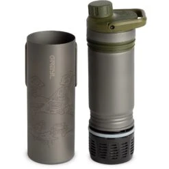 Grayl UltraPress Purifier Titanium Fles Met Waterfilter - 500ml - Olive Drab -Winkel Voor Buitensportartikelen grayl ultrapress purifier titanium bottle with water filter 500ml olive drab 2 1494962