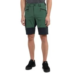 Haglöfs Rugged Slim Korte Broek - Fjell Green/true Black 4HT
