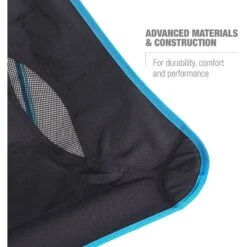 Helinox Beach Chair - Campingstoel - Zwart / Cyan Blue -Winkel Voor Buitensportartikelen helinox beach chair black cyan blue 12651r2 05 1383474