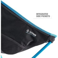 Helinox Beach Chair - Campingstoel - Zwart / Cyan Blue -Winkel Voor Buitensportartikelen helinox beach chair black cyan blue 12651r2 06 1383475