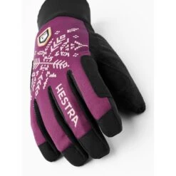 Hestra XC Primaloft - 5 Vinger Dames Langlauf Handschoenen - Bordeaux Print -Winkel Voor Buitensportartikelen hestra womens xc primaloft 5 finger cross country gloves bordeaux print 3 1329027