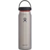 Hydro Flask 32 Oz Lightweight Wide Mouth Trail Series Isoleerfles - 946 Ml - Slate -Winkel Voor Buitensportartikelen hydro flask 32 oz wide mouth trail slate 823622