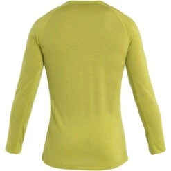 Icebreaker 125 ZoneKnit™ Crewe Shirt Met Lange Mouwen Heren - Bio Lime/Ether -Winkel Voor Buitensportartikelen icebreaker mens 125 zoneknit long sleeve crewe bio lime ether 2 1487430