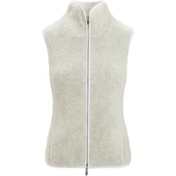 Icebreaker RealFleece™ High Pile Fleece Vest Dames - Ecru HTHR -Winkel Voor Buitensportartikelen icebreaker womens realfleece high pile vest ecru hthr 3 1489041