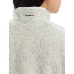 Icebreaker RealFleece™ High Pile Fleece Vest Dames - Ecru HTHR -Winkel Voor Buitensportartikelen icebreaker womens realfleece high pile vest ecru hthr 7 1489045